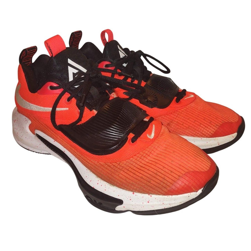 Nike Zoom Freak 3 Bright Crimson Black Basketball Shoes Mens 9 DA7845-600 Sporty